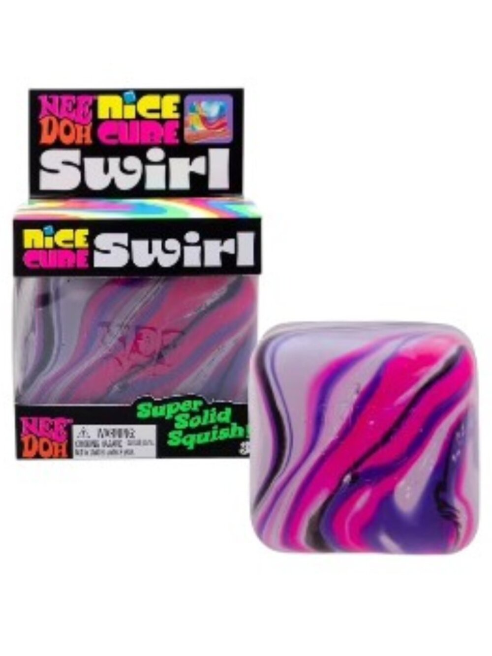 NeeDoh Nice Cube Swirl in Purple 💜 Pink 💗 & White 🤍